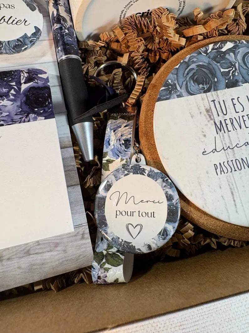Boîte cadeaux personnalisés cadeaux pour éducatrice , cadeau remerciement éducatrice