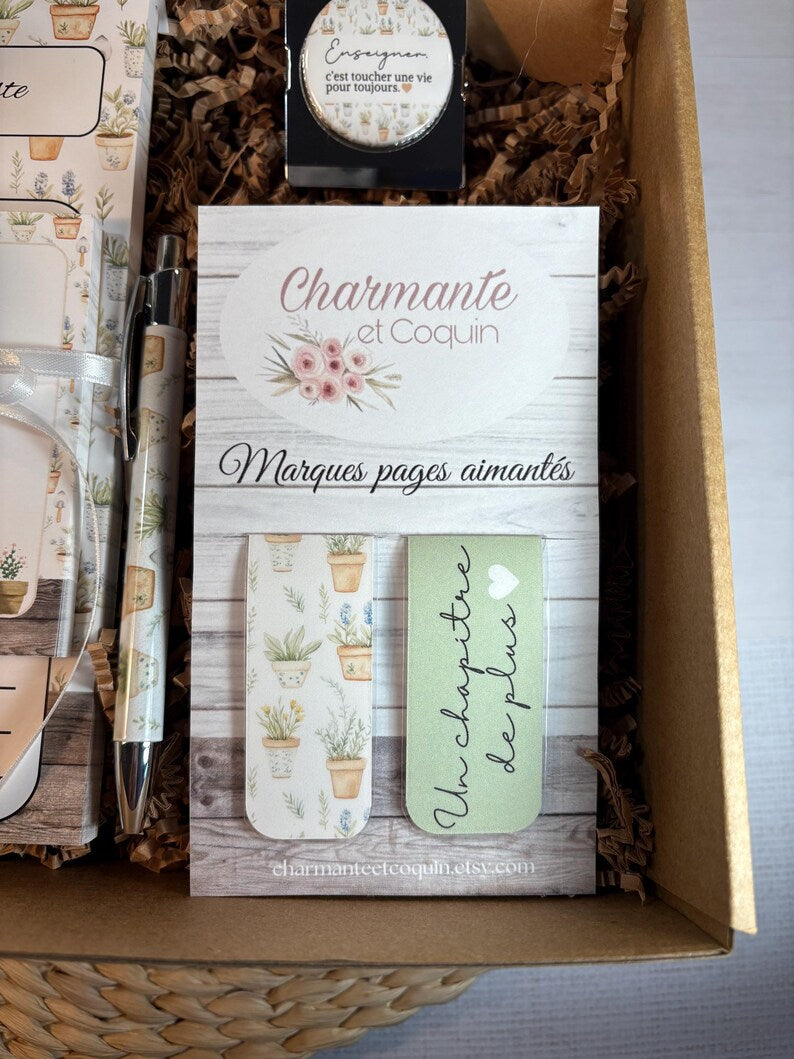 Boîte cadeau pour enseignante ,cadeau remerciement professeur.