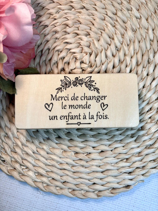 Brosse en bois à tableau blanc , tableau noir ou autres surfaces effaçables , cadeau enseignante, cadeau remerciement professeur (Copie) (Copie) (Copie)