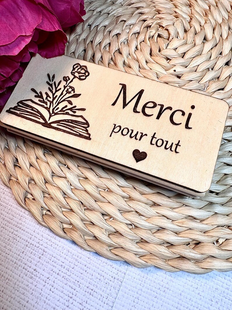 Brosse en bois à tableau blanc , tableau noir ou autres surfaces effaçables , cadeau enseignante, cadeau remerciement professeur (Copie)