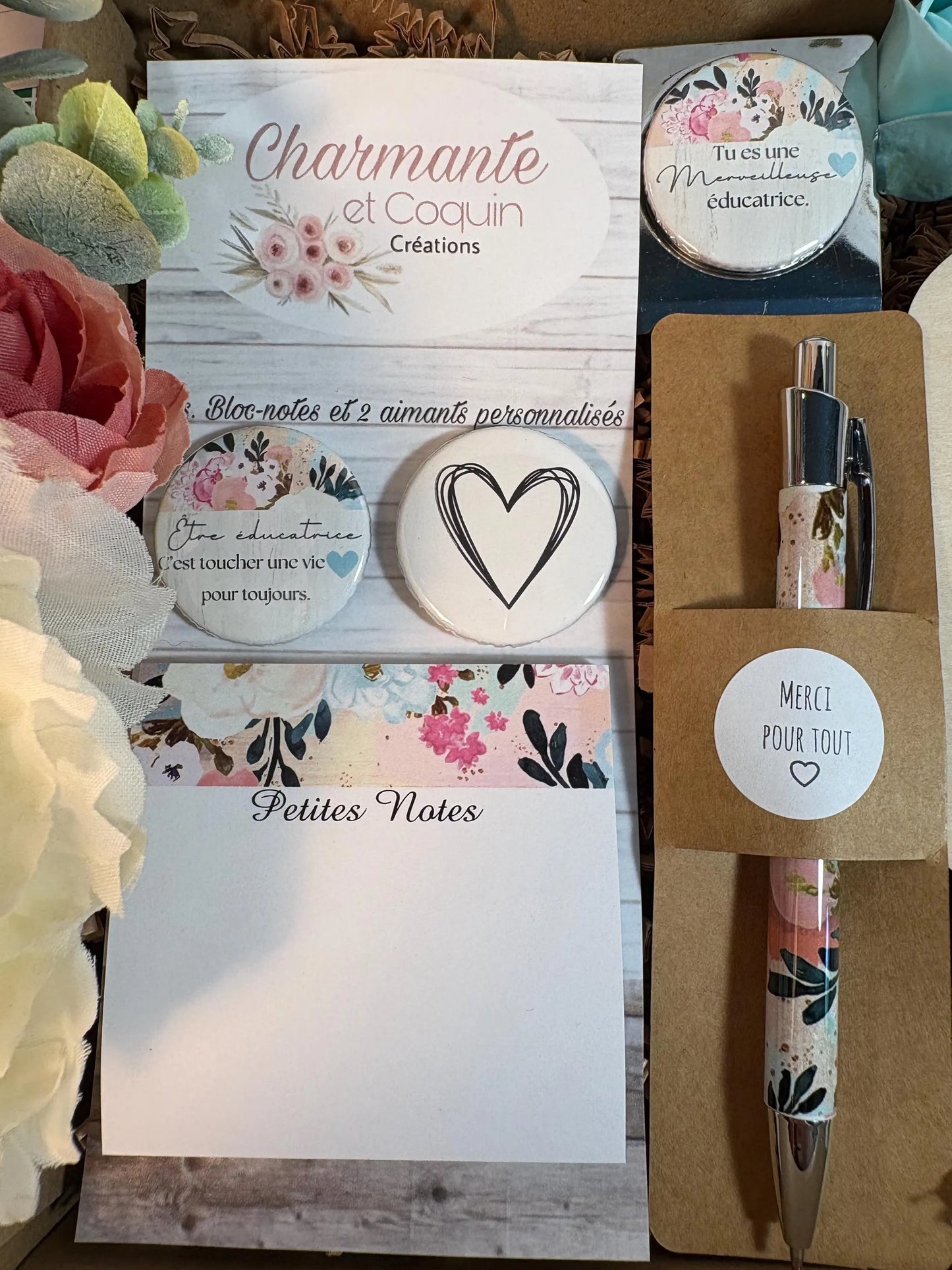 Boîte cadeau pour éducatrice ,cadeau remerciement éducatrice.
